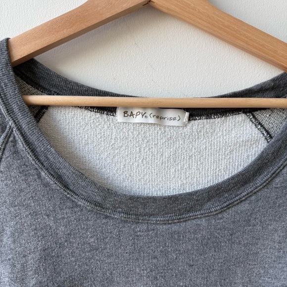 Bapy (Bape) grey distressed mini sweater dress - Picture 2 of 4